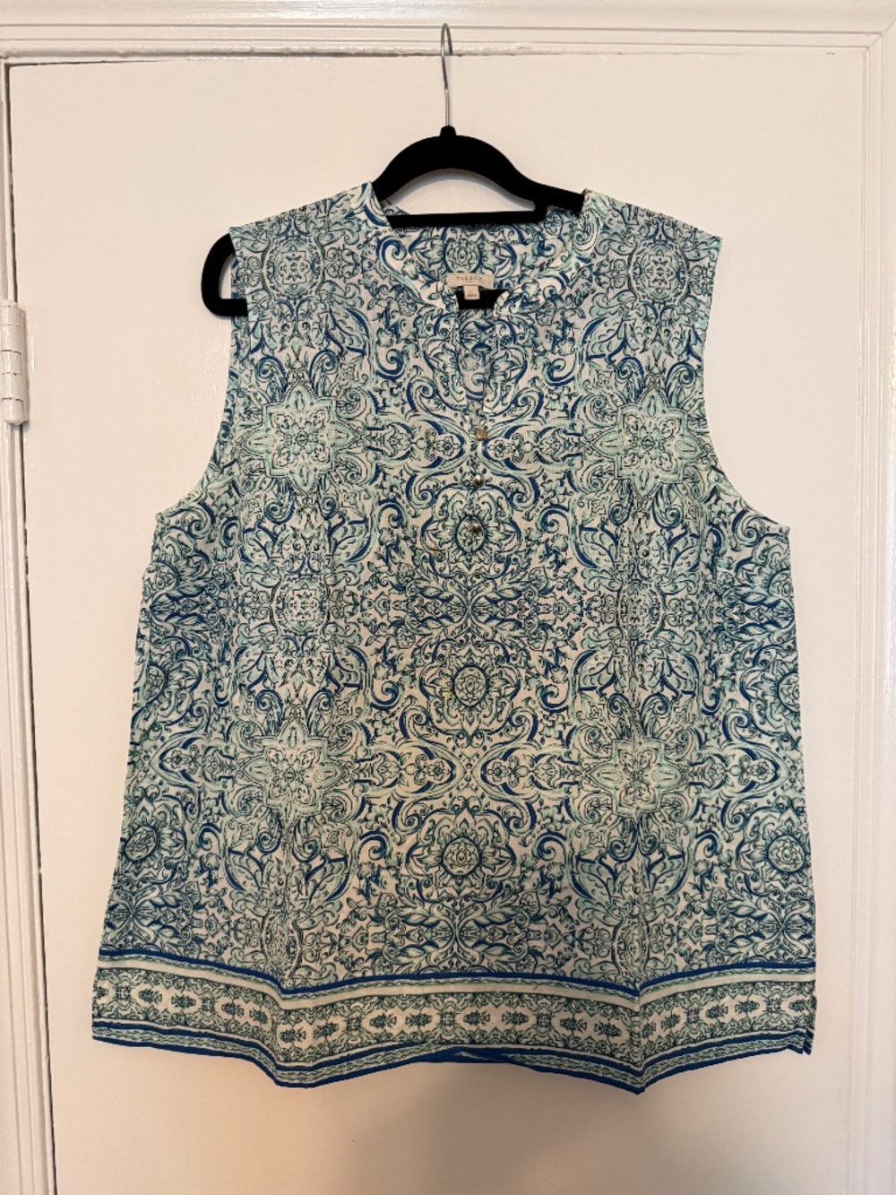 Cool & Breezy Talbots Linen Tank--size XL